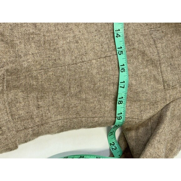 Vtg 90s Imperial by Haggar Wool Tweed Blazer Mens 44 L Regular Beige - Picture 9 of 9